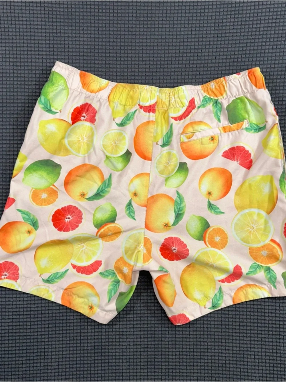 PacSun Citrus Print Swim Trunks Mens Large Mesh Lined Beach Shorts